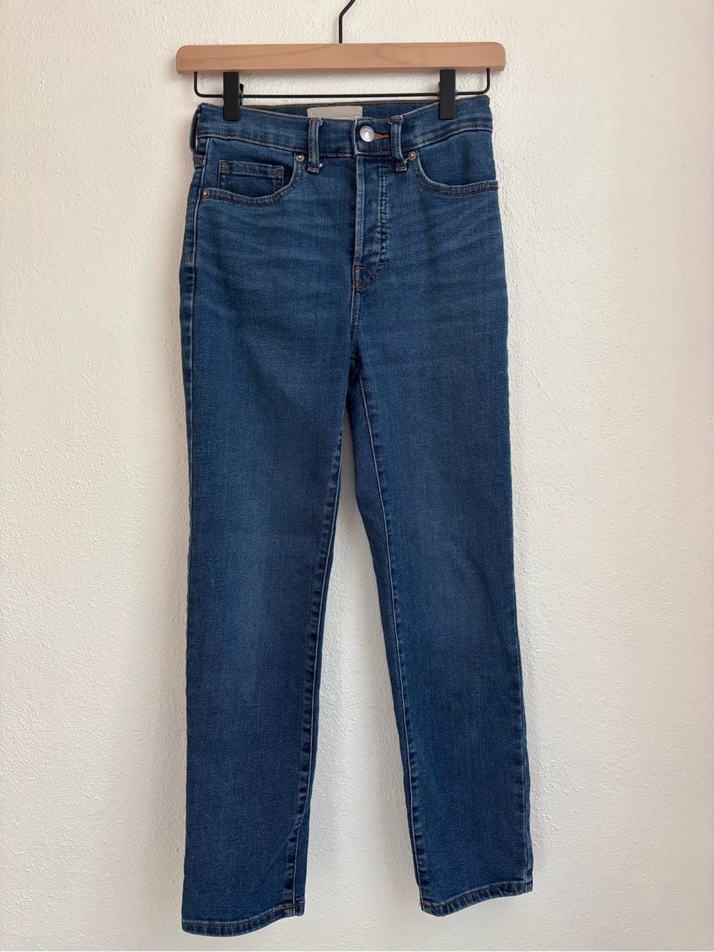 Everlane | High Rise Slim Straight Ankle Jean